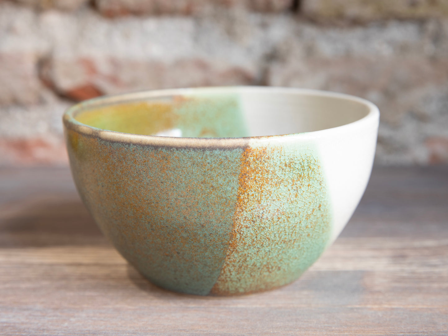 Ceramic bowl GREEN ICE