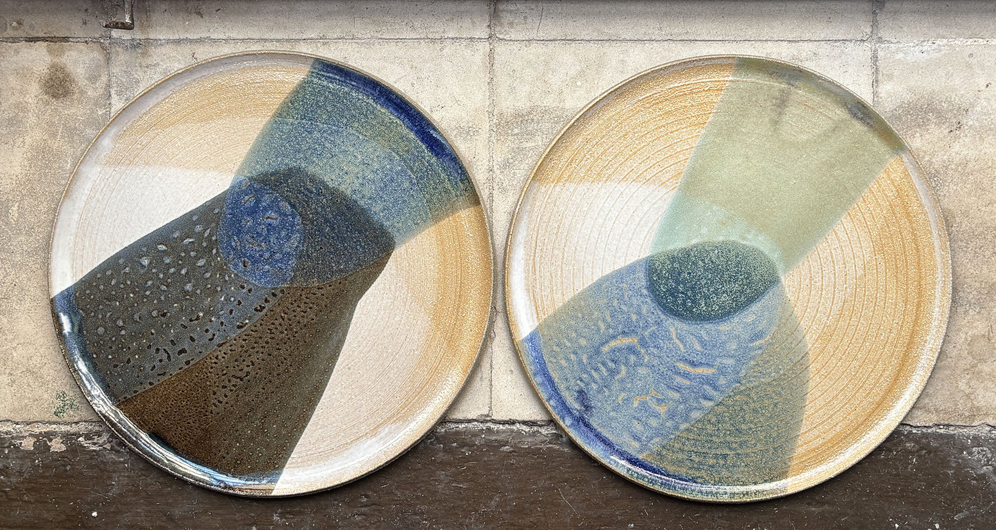 Flat plate – GRAY Blue Shadow M