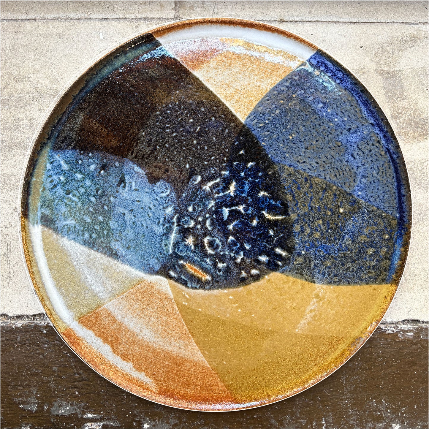Flat plate – SEPIA / BLUE L