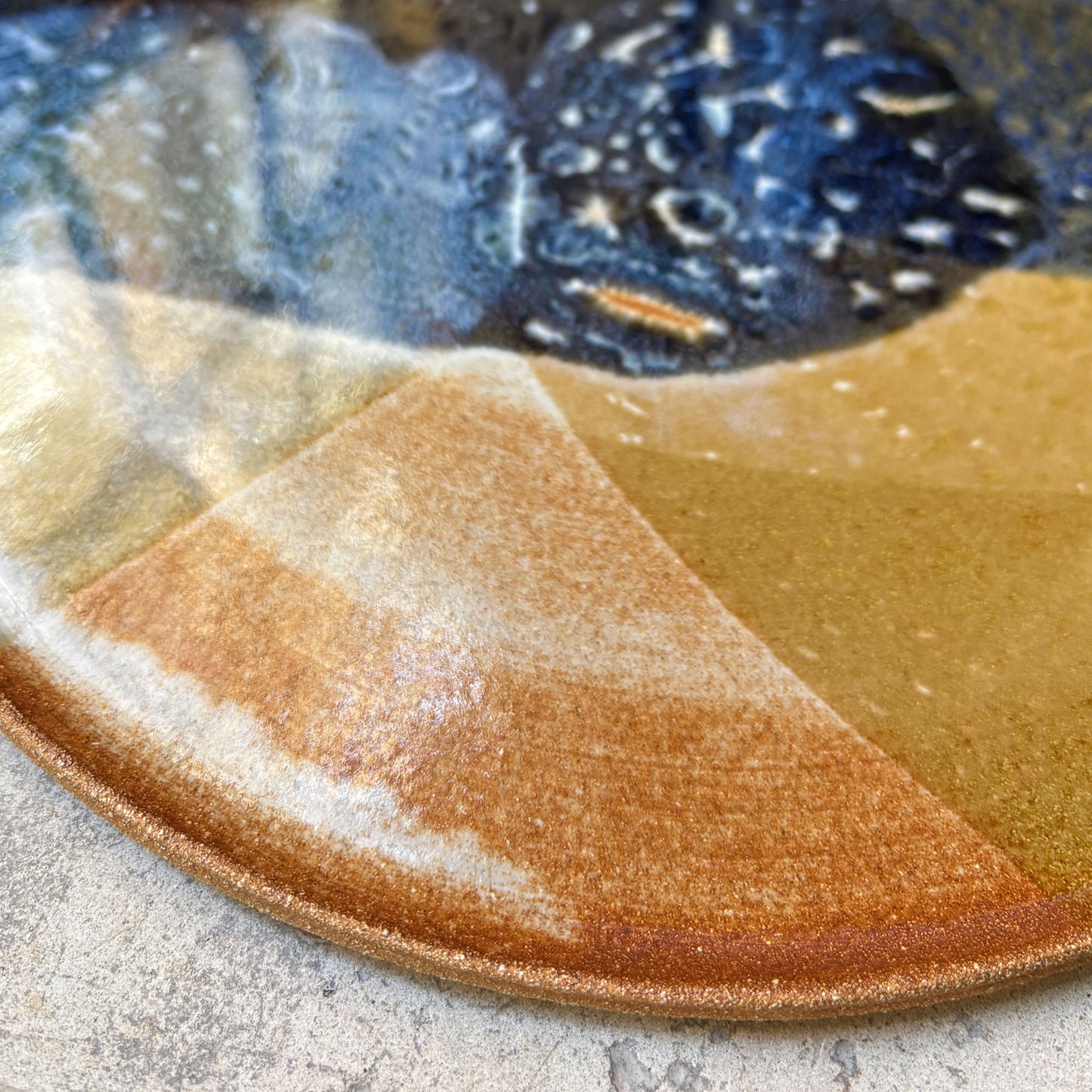 Flat plate – SEPIA / BLUE L