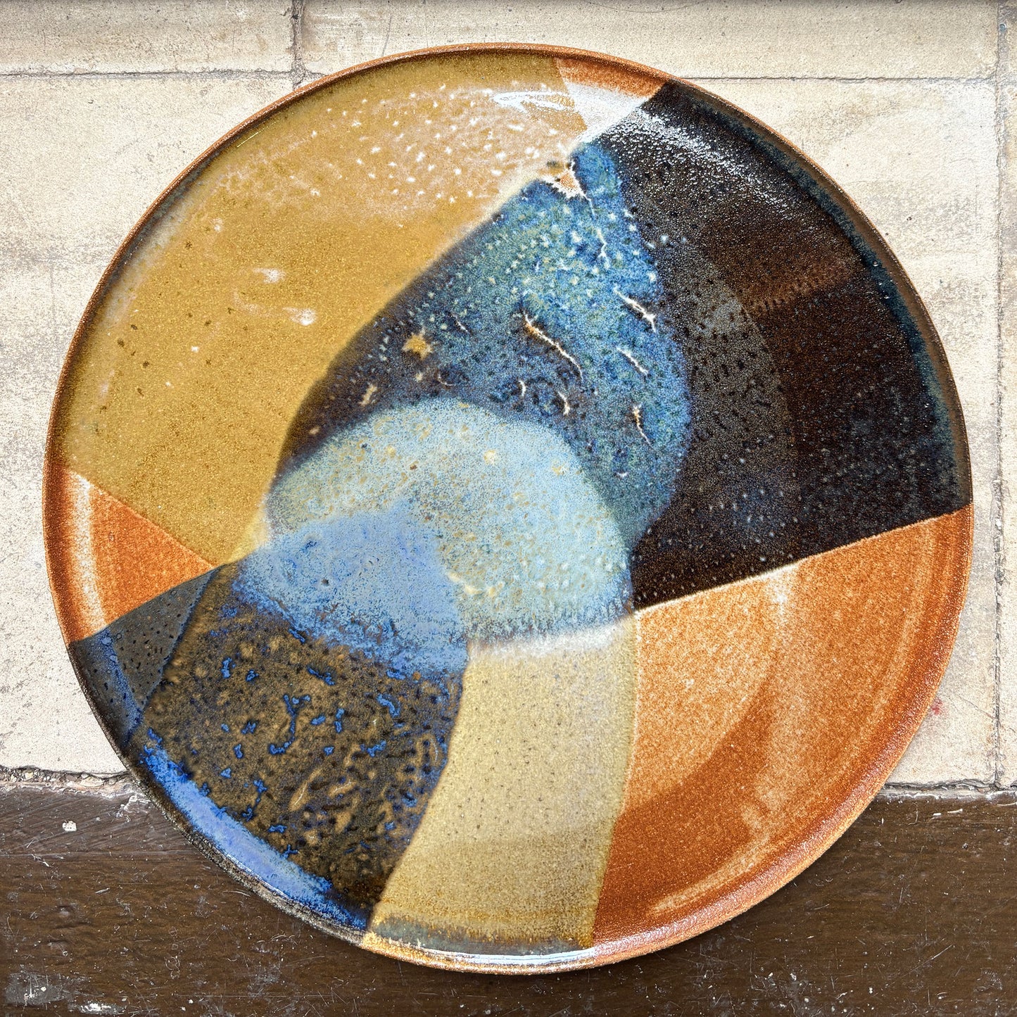 Flat plate – SEPIA / BLUE L