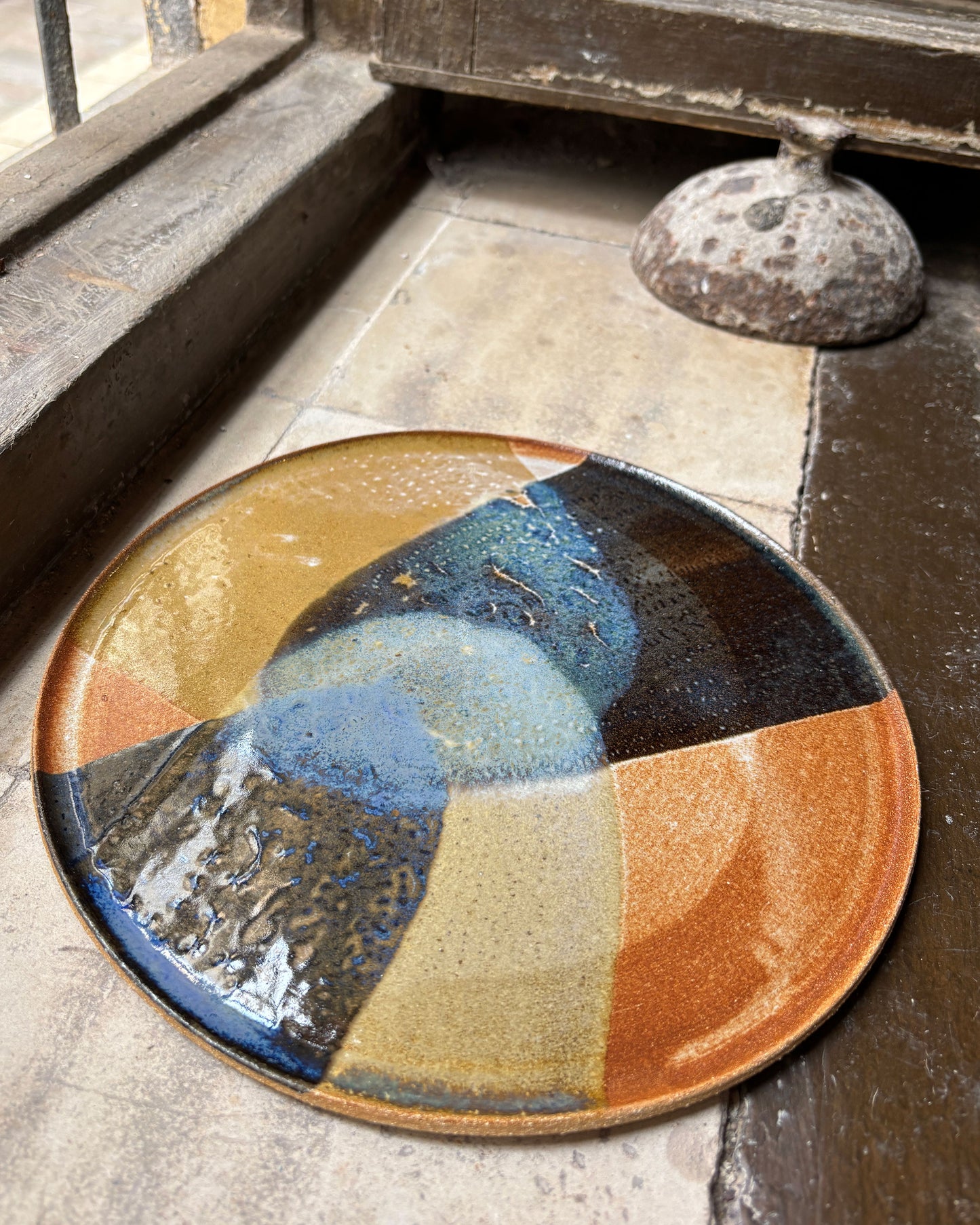 Flat plate – SEPIA / BLUE L