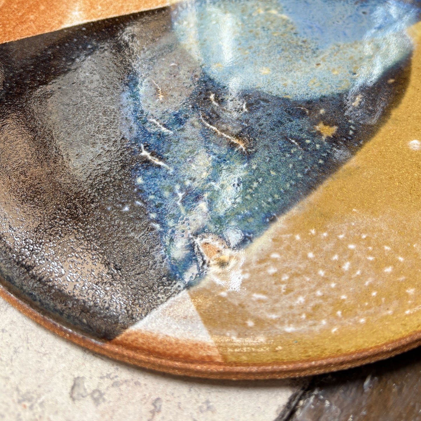 Flat plate – SEPIA / BLUE L