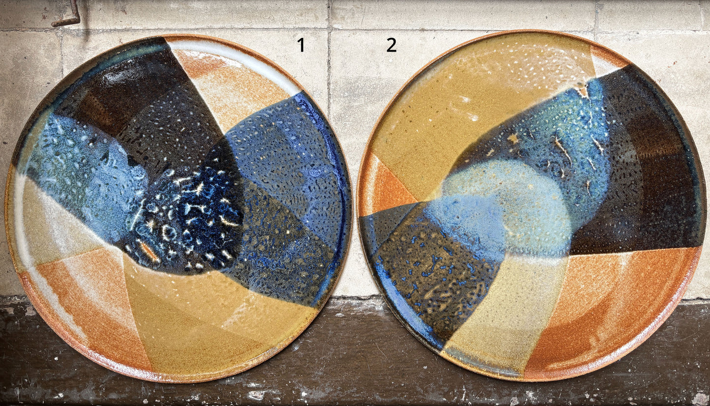 Flat plate – SEPIA / BLUE L