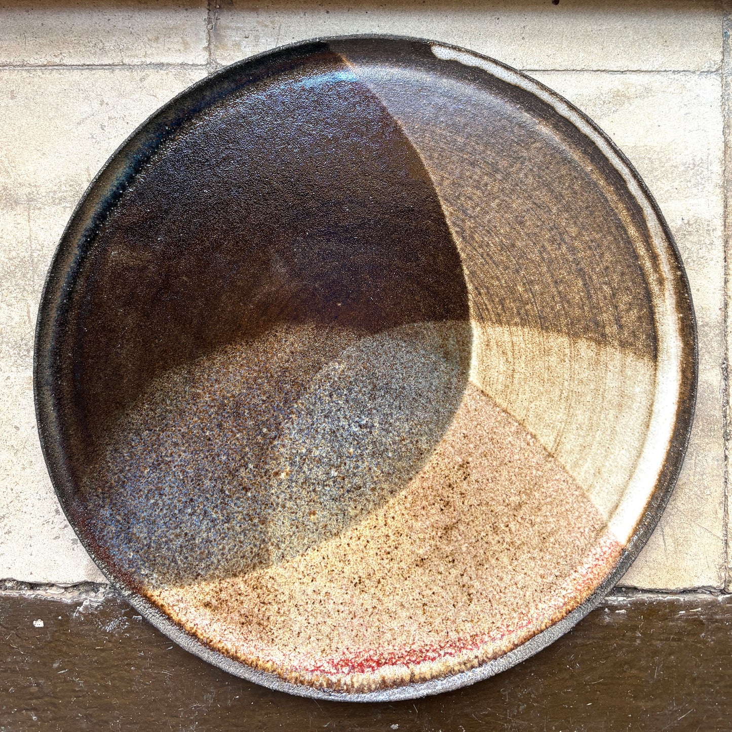 Flat plate – BLACK / RED DARK BLUE L