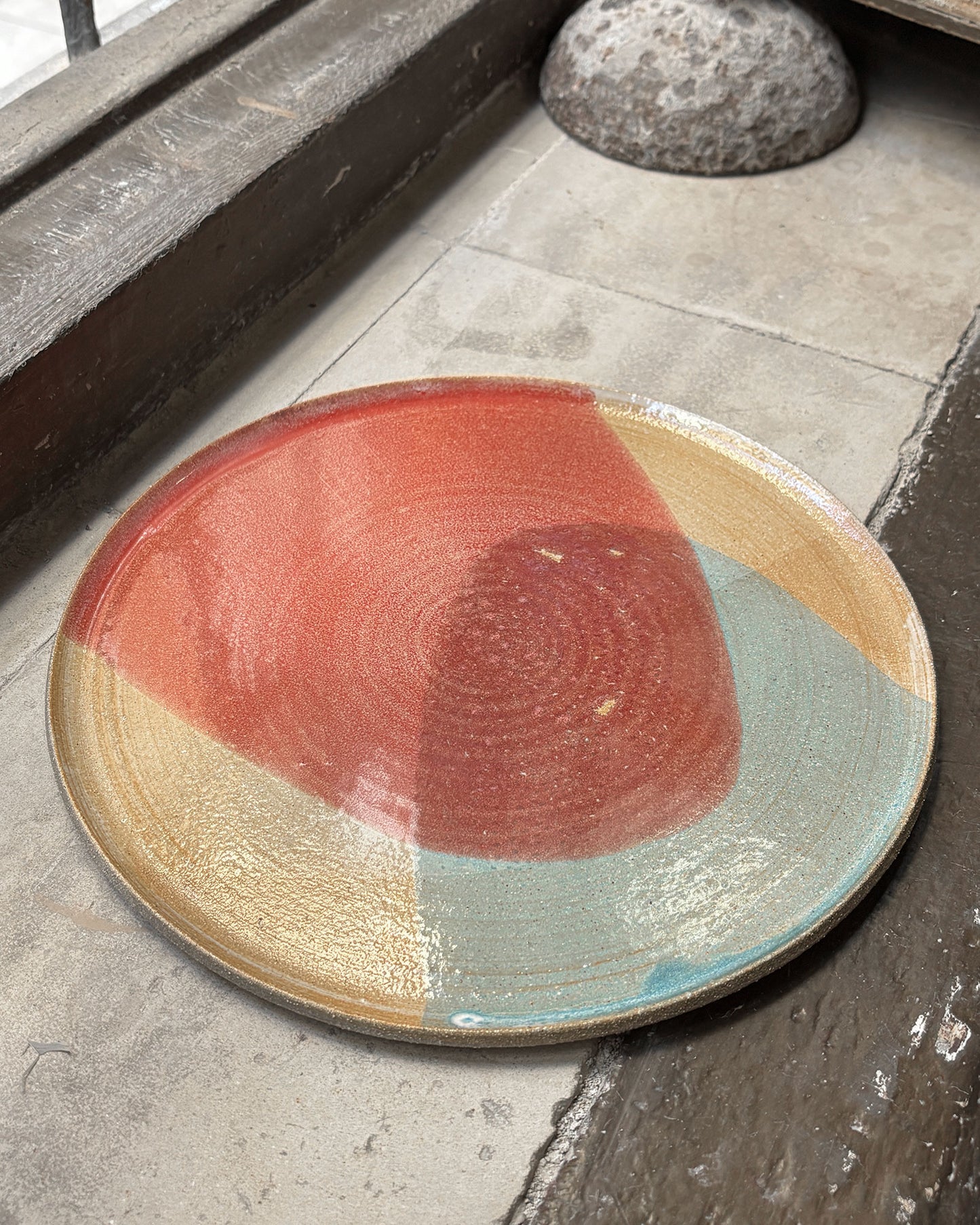 Flat plate – WHITE / PINK BLUE L