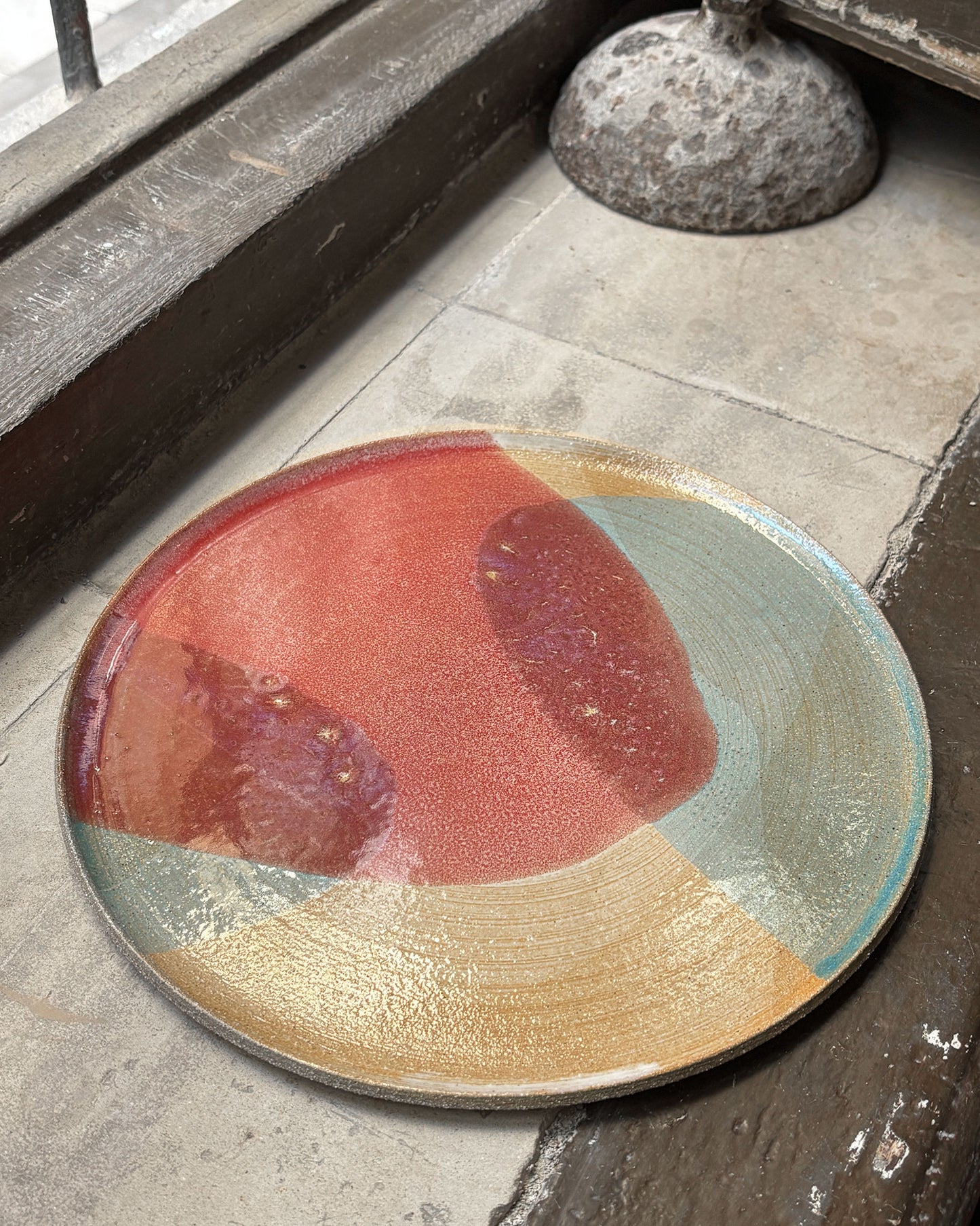 Flat plate – WHITE / PINK BLUE L