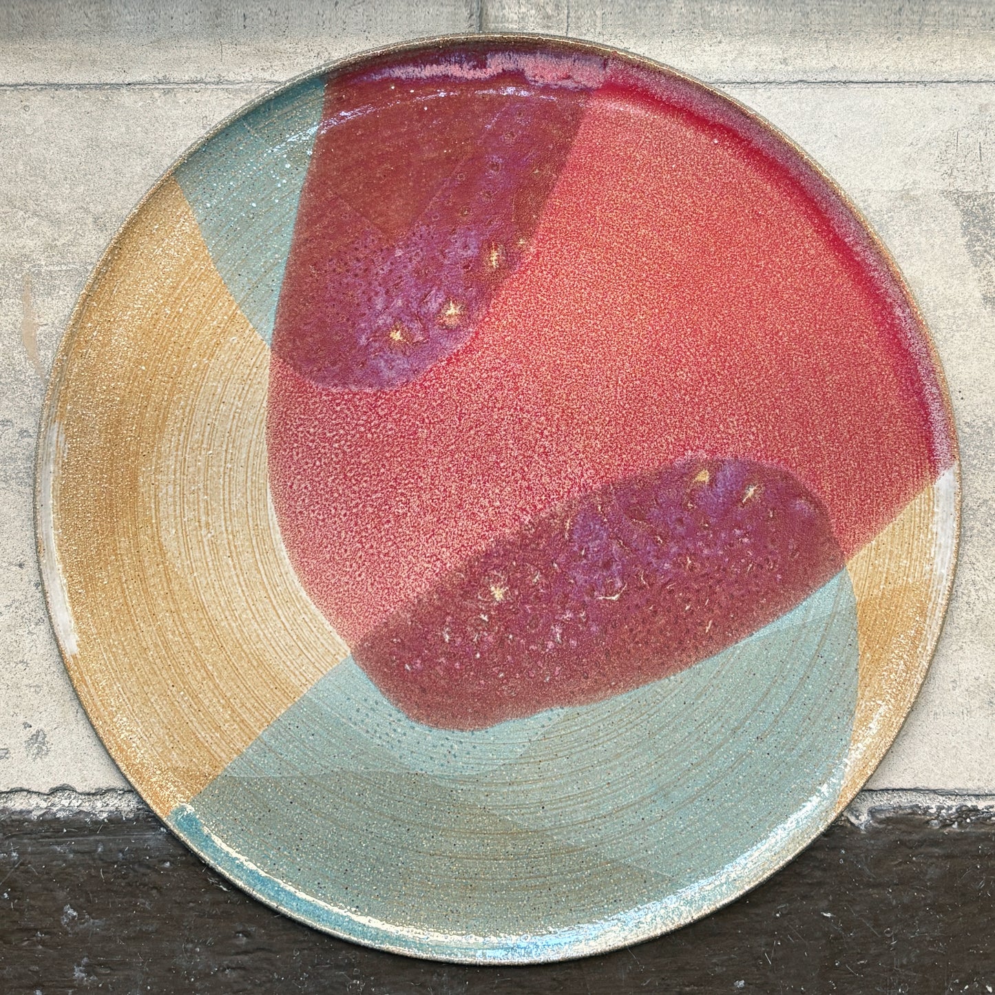 Flat plate – WHITE / PINK BLUE L