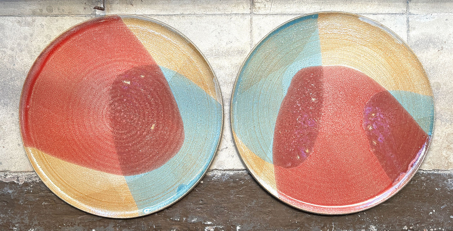 Flat plate – WHITE / PINK BLUE L