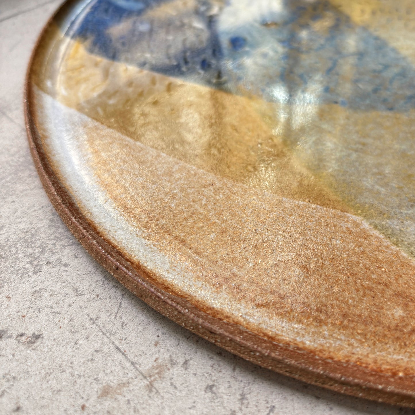 Flat plate – SEPIA / BLUE L