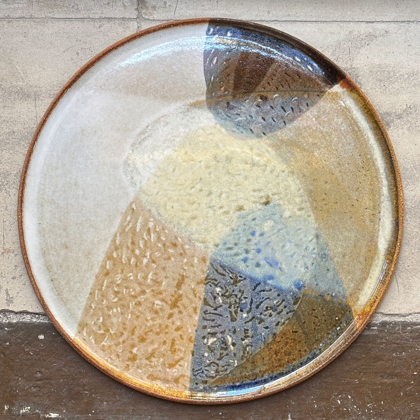 Flat plate – SEPIA / BLUE L