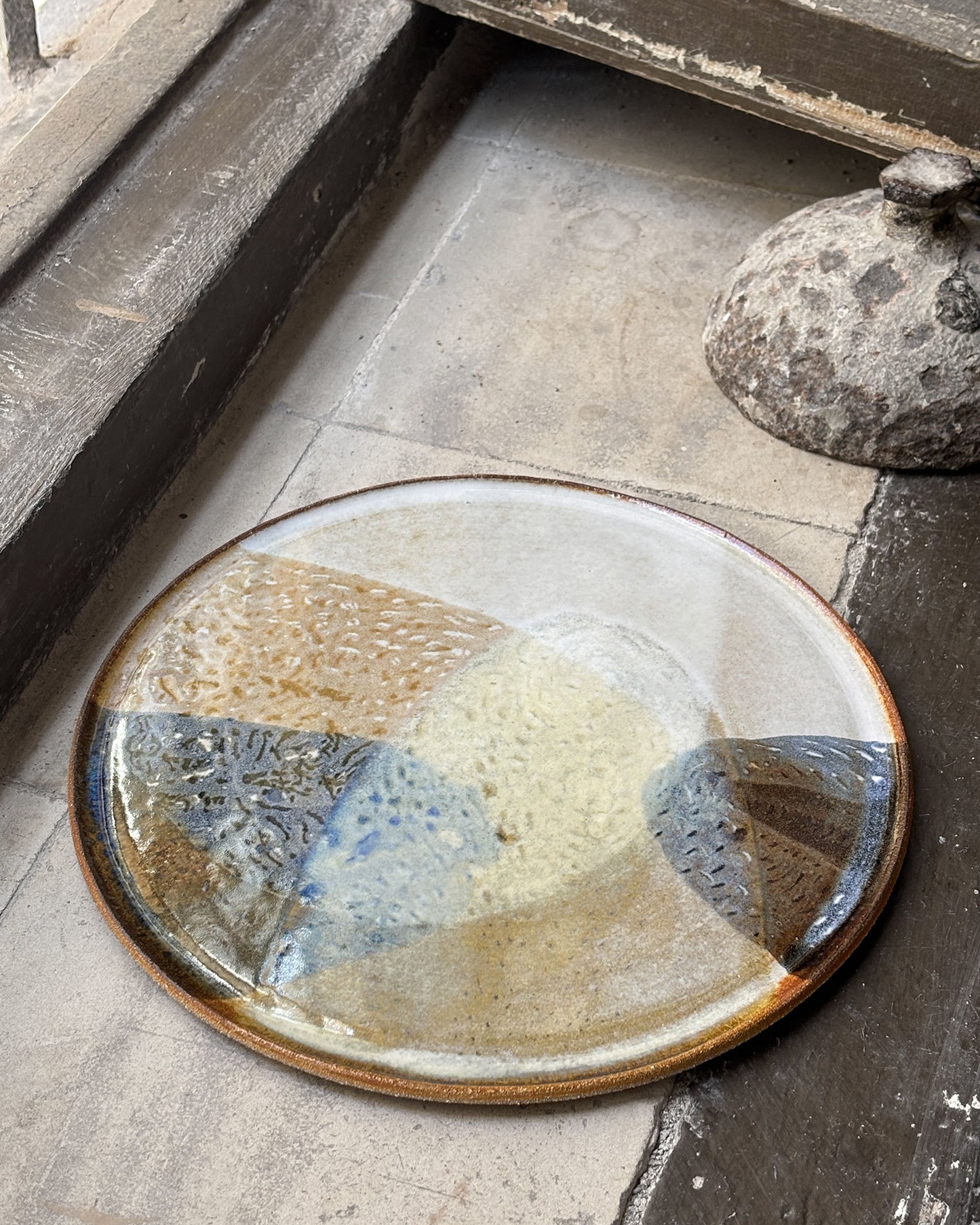 Flat plate – SEPIA / BLUE L