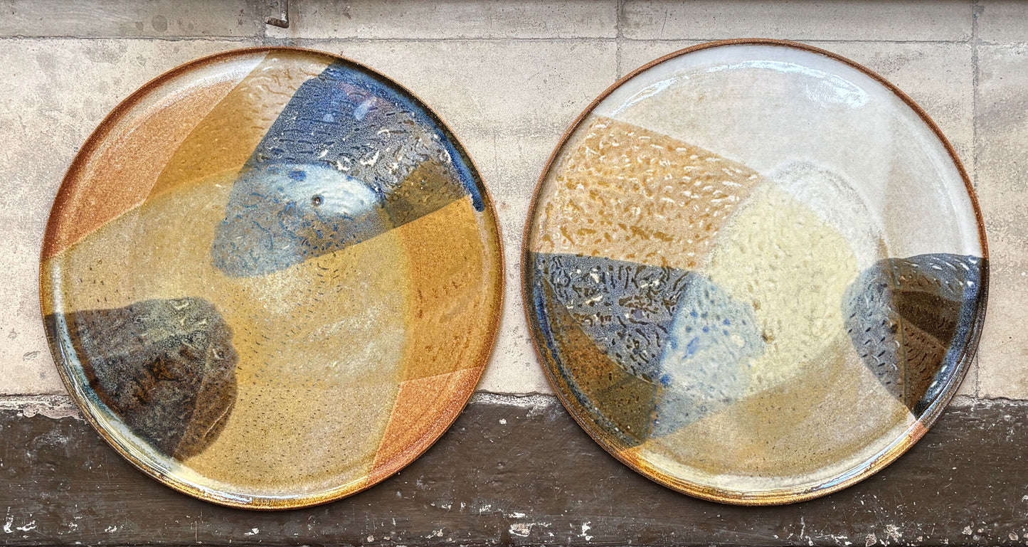 Flat plate – SEPIA / BLUE L