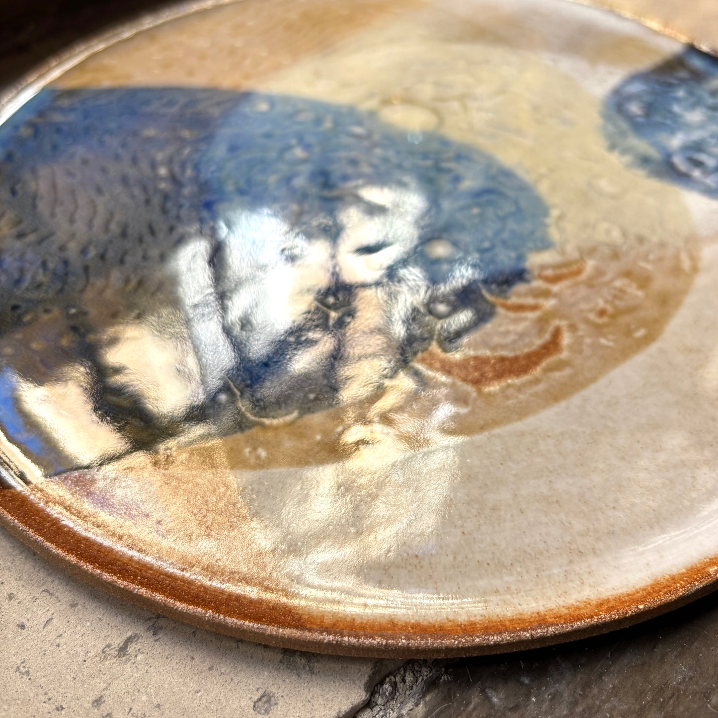Flat plate – SEPIA / BLUE L