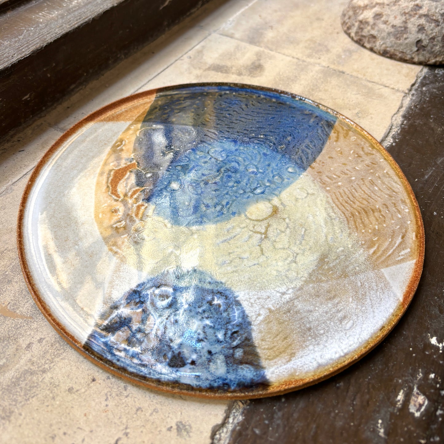 Flat plate – SEPIA / BLUE L