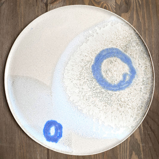 Stoneware plate – WHITE L