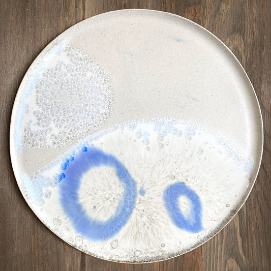 Stoneware plate – WHITE L 01